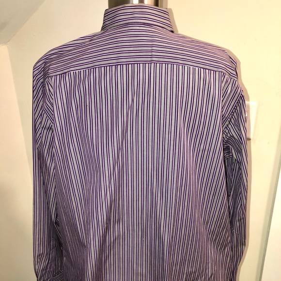 Ralph Lauren Crisp Cotton Striped Button Down Top! - Picture 6 of 9